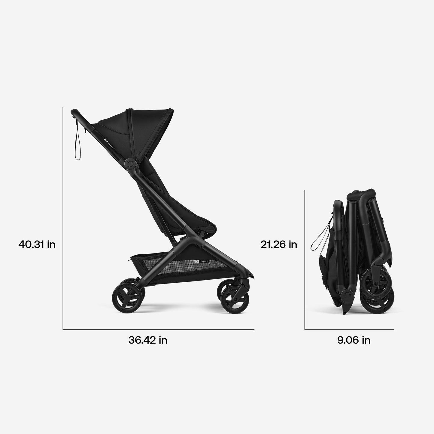 รถเข็นเด็ก Bugaboo Butterfly 2 พับเล็ก ใช้ได้ตั้งแต่แรกเกิด Cabin Size Travel Stroller