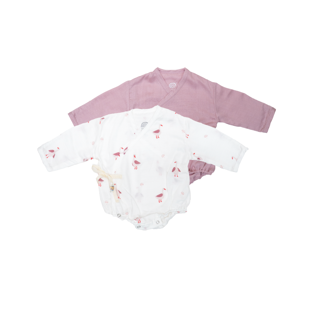 Saeson Tencel™ Baby Bodysuits Long Sleeve Set เซ็ตบอดี้สูทแรกเกิดแขนยาว