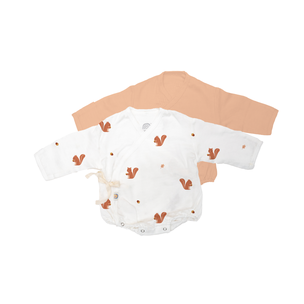 Saeson Tencel™ Baby Bodysuits Long Sleeve Set เซ็ตบอดี้สูทแรกเกิดแขนยาว