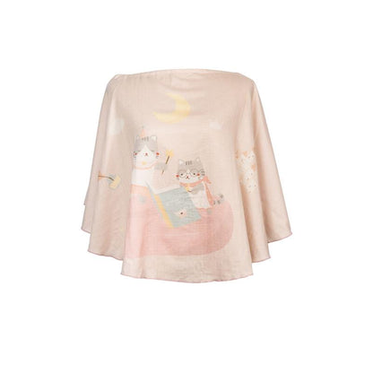 Granny Ben Birthday Party Collection Tencel™ Muslin Pocket Poncho ผ้าคลุมให้นมพับเก็บได้ในตัว