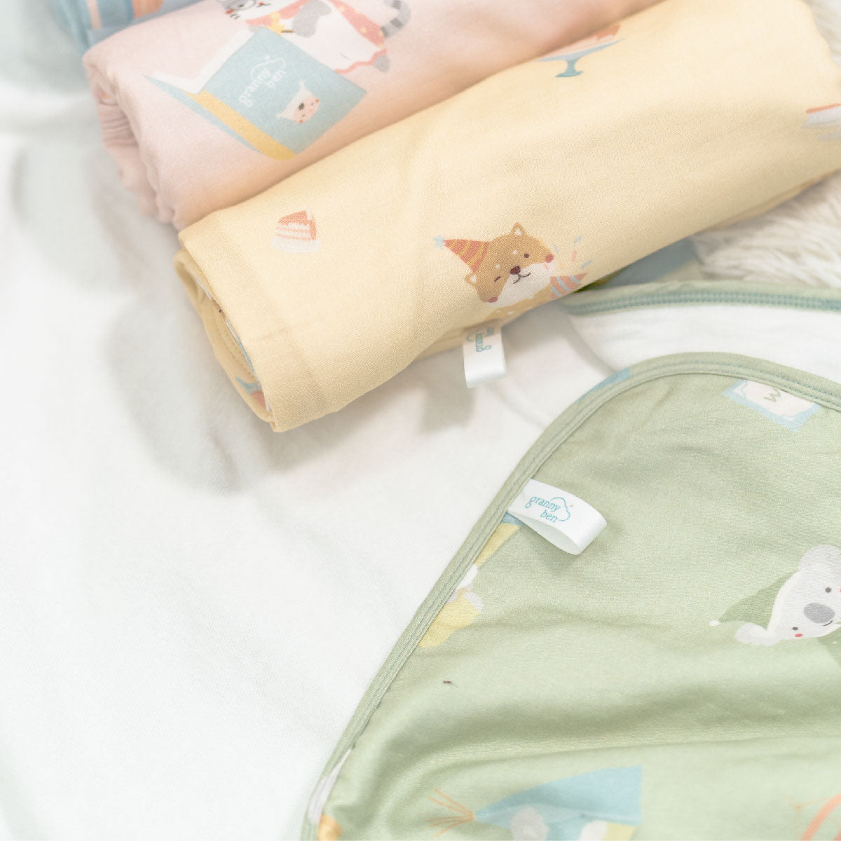 Granny Ben Birthday Party Collection Tencel™ Muslin Towel Mood 2
