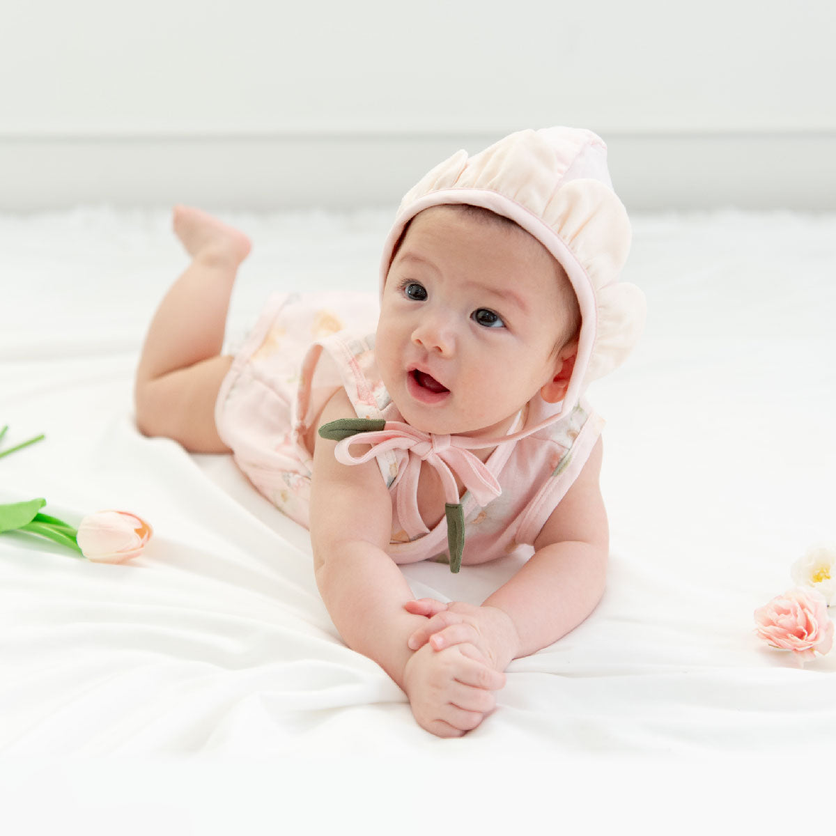 Granny Ben Tencel™ Snap and Sleep Bodysuit Floral Daydream Mood 1