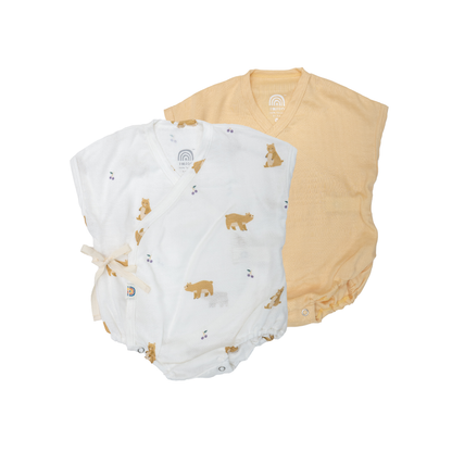Saeson Tencel™ Baby Bodysuits Short Sleeve Set เซ็ตบอดี้สูทแรกเกิดแขนสั้น