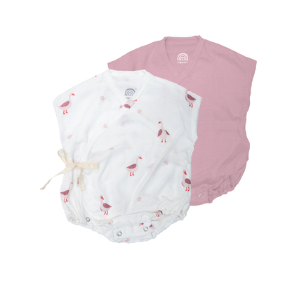 Saeson Tencel™ Baby Bodysuits Short Sleeve Set เซ็ตบอดี้สูทแรกเกิดแขนสั้น