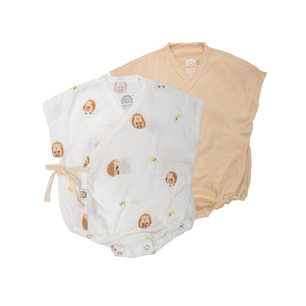 Saeson Tencel™ Baby Bodysuits Short Sleeve Set เซ็ตบอดี้สูทแรกเกิดแขนสั้น
