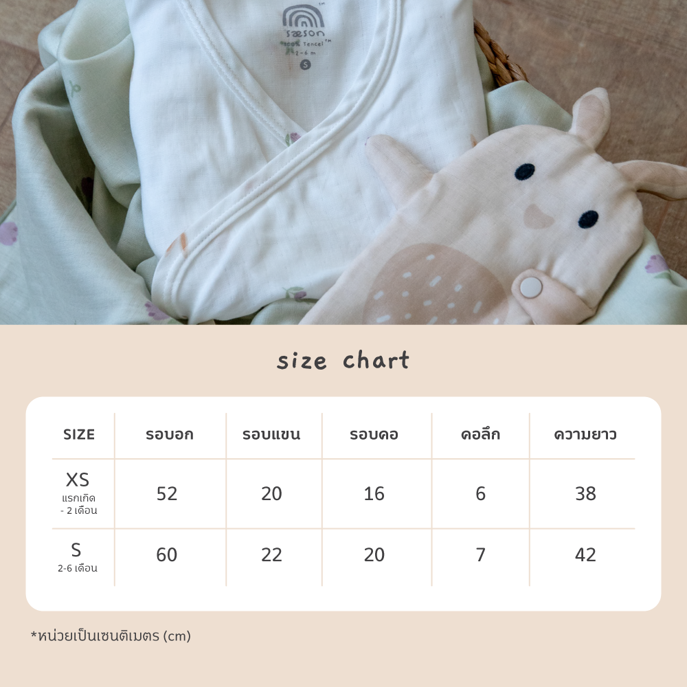 Saeson Baby Bodysuits Short Sleeve Size Chart
