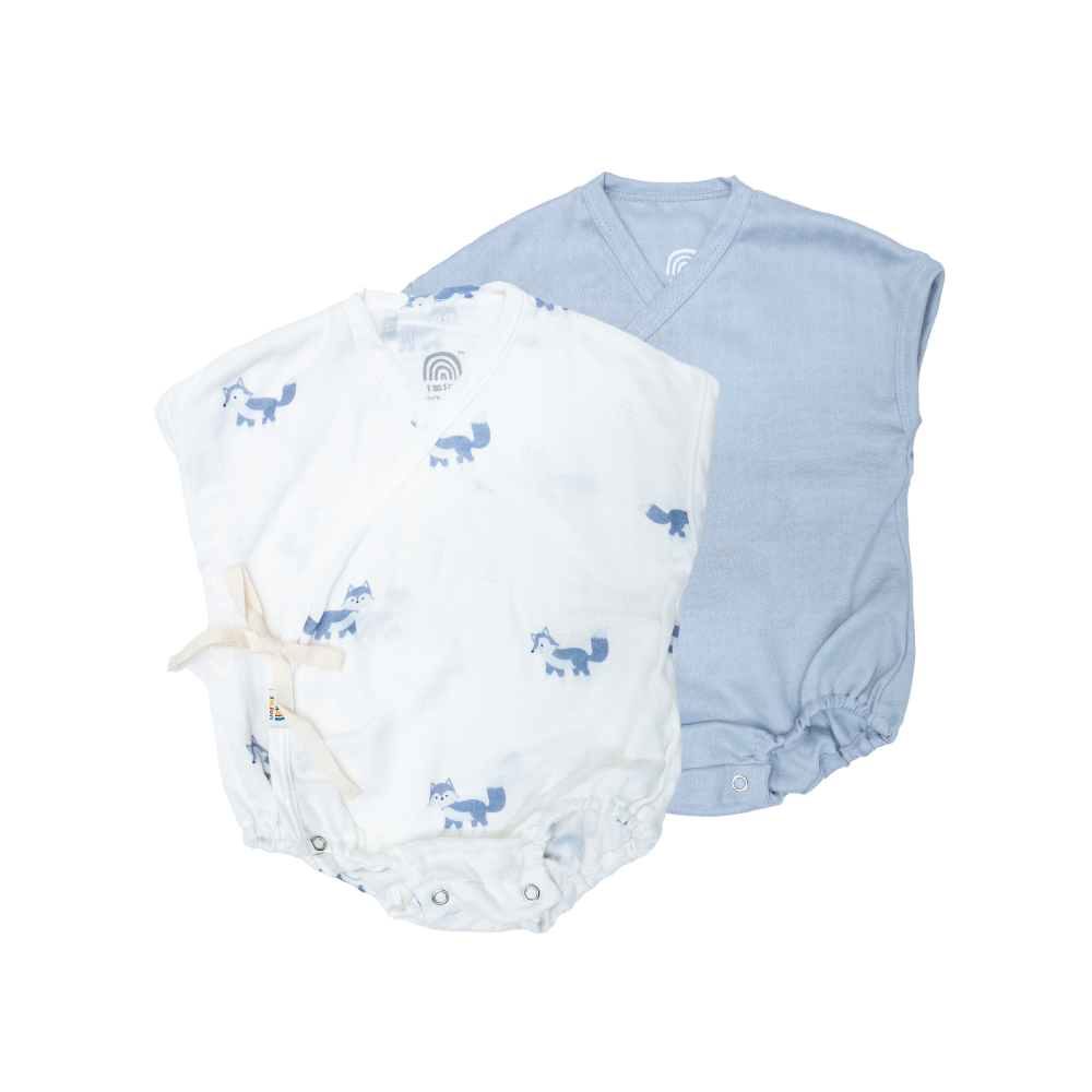 Saeson Tencel™ Baby Bodysuits Short Sleeve Set เซ็ตบอดี้สูทแรกเกิดแขนสั้น